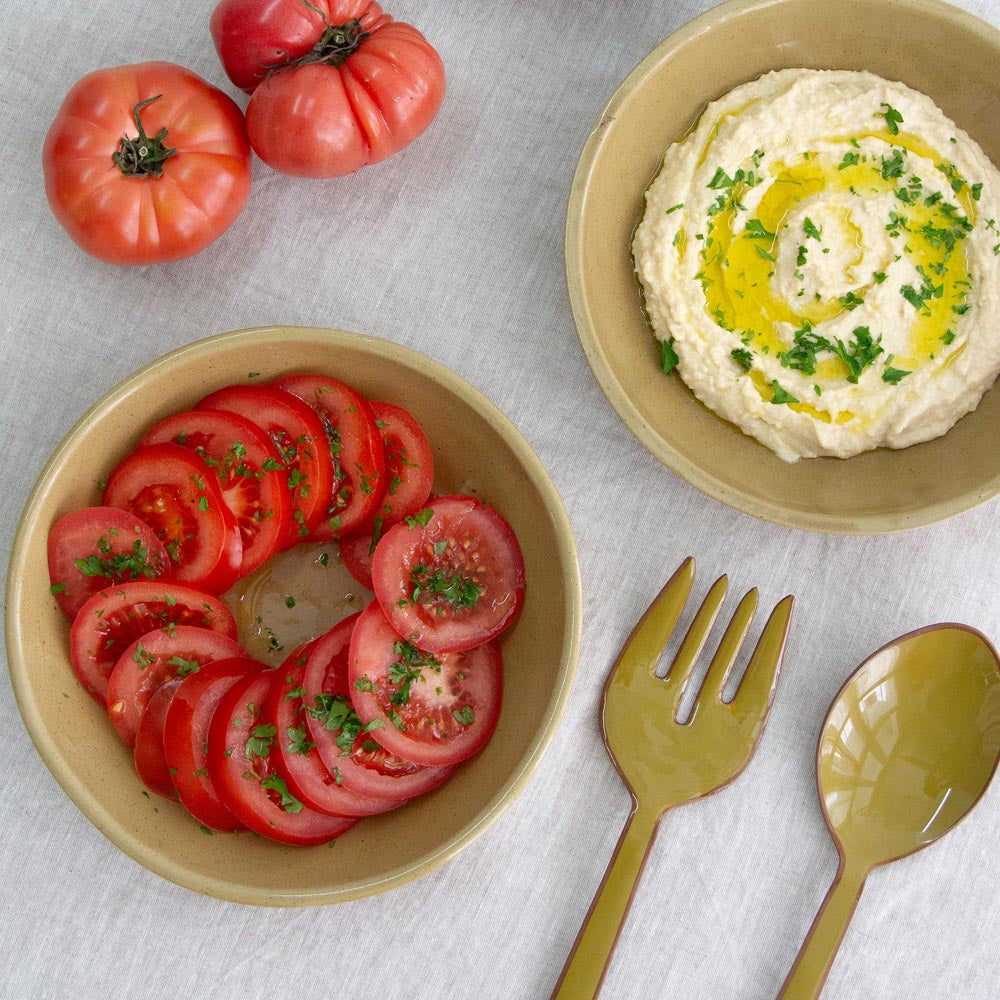 Freya Round Bowl - Mustard