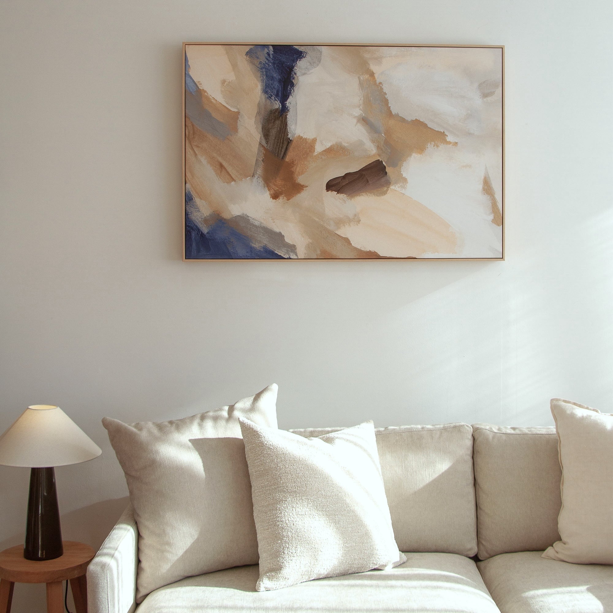 Willa Framed Blue Canvas