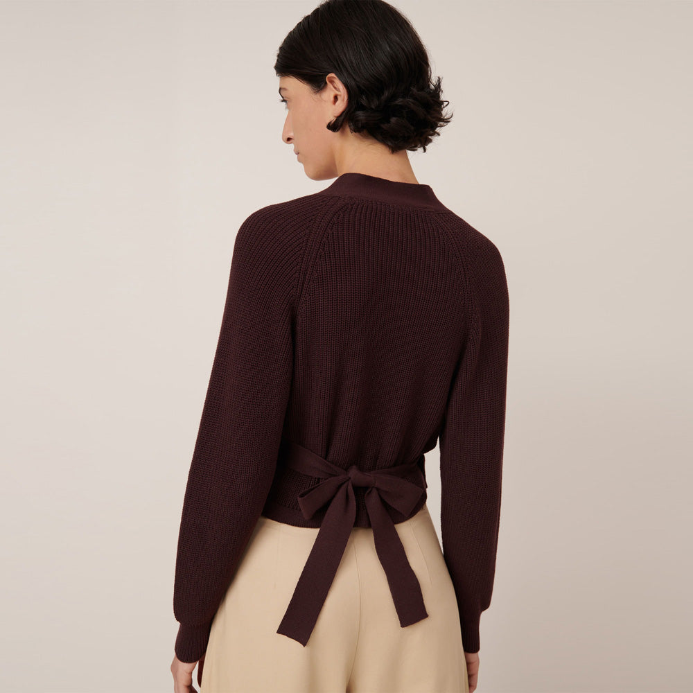 Composure Cardigan - Mahogany