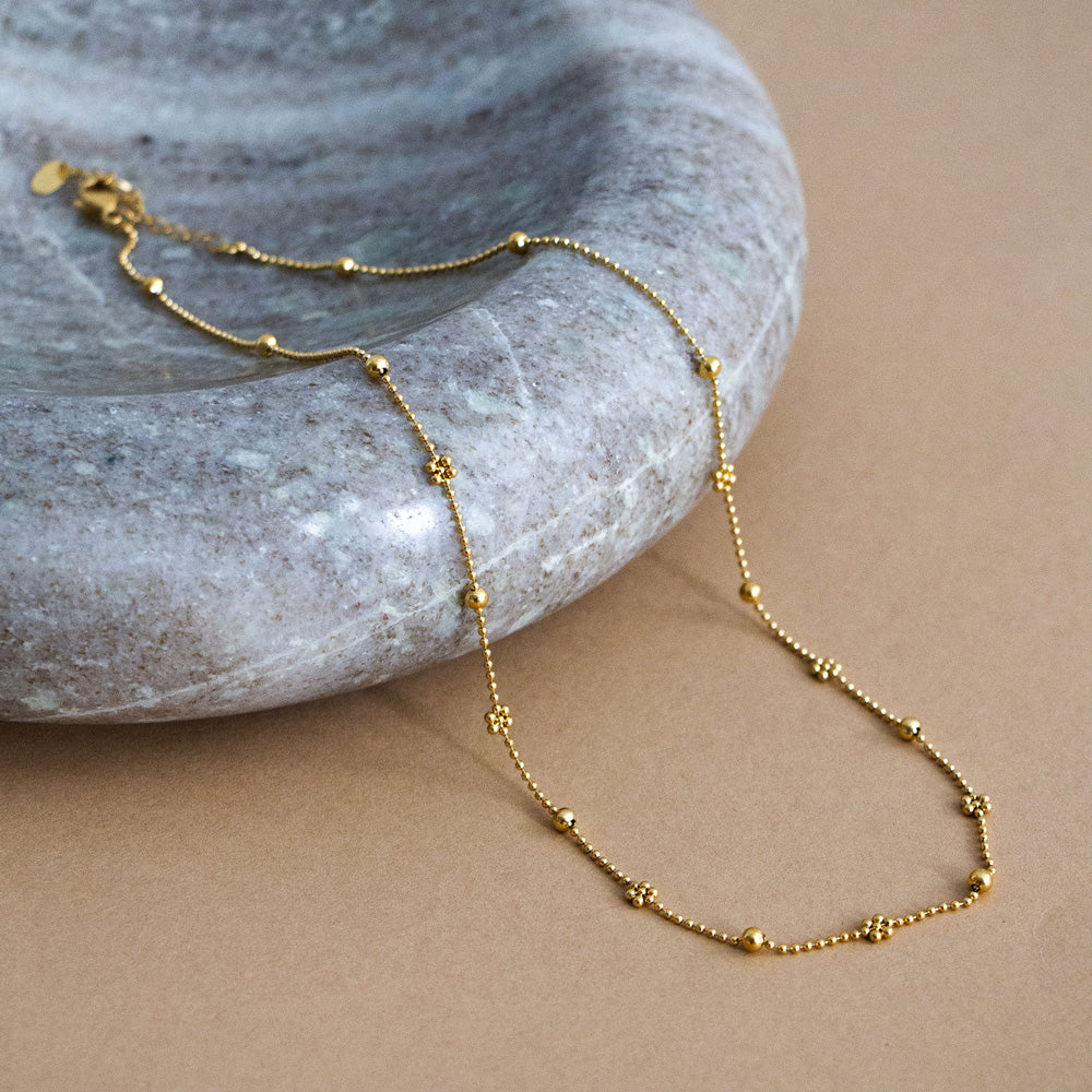 Daisy Necklace - Gold