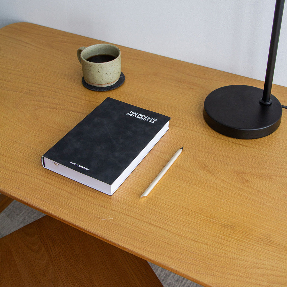 2026 A5 Daily Suede Diary - Onyx