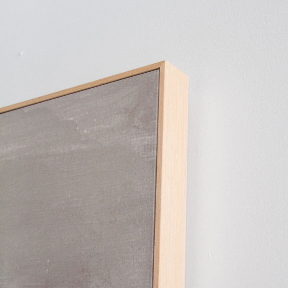 Tranquil Coastline Framed Canvas - Night