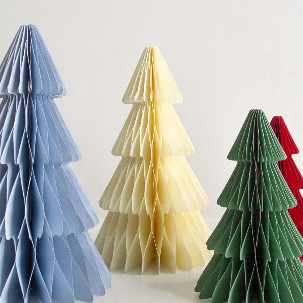 Standing Tree Decoration 30cm - Cream