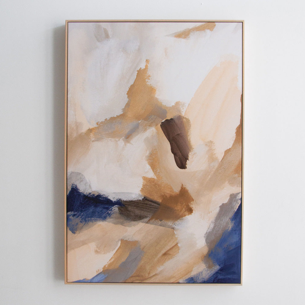 Willa Framed Blue Canvas