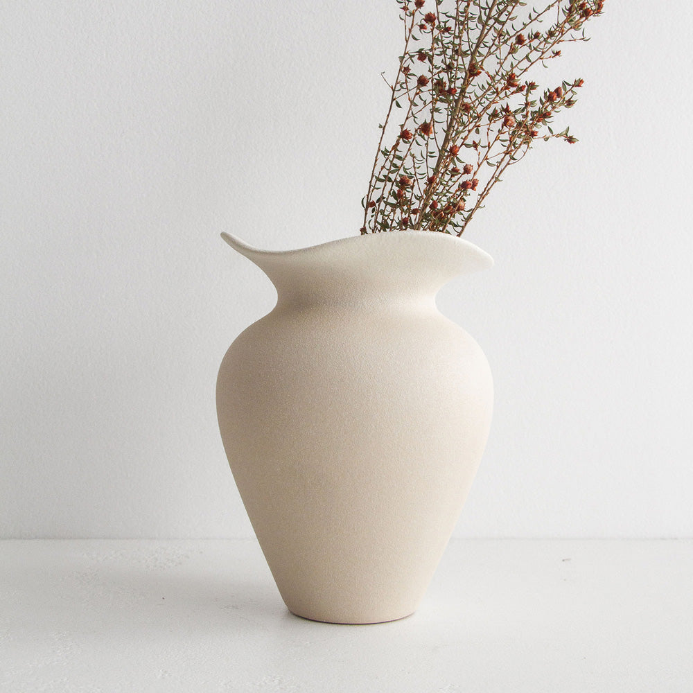 Florentina Vase - Small, Off White