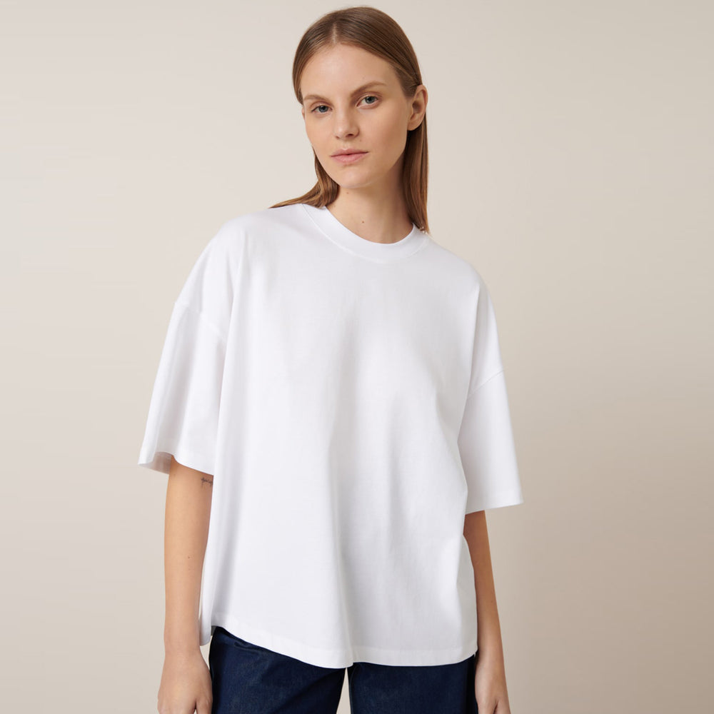Oversized Boxy Tee - White