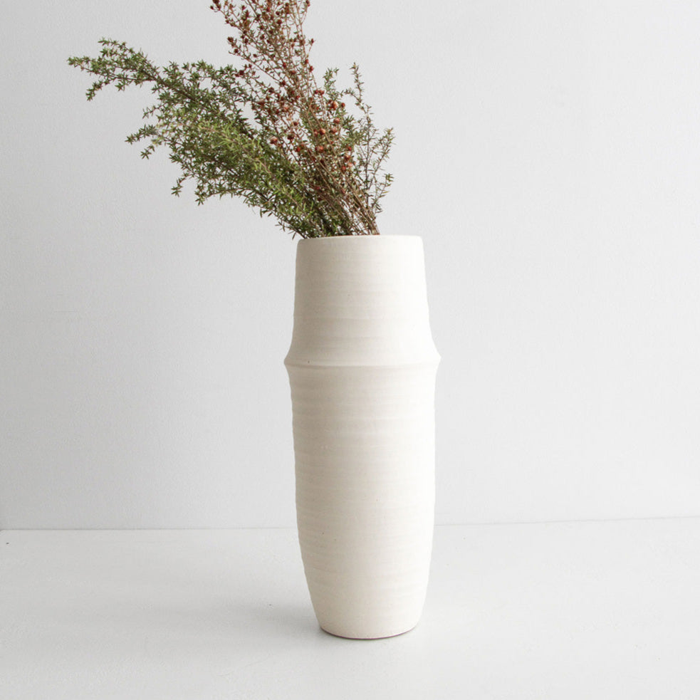 Sawyer Vase - Chalk, Large
