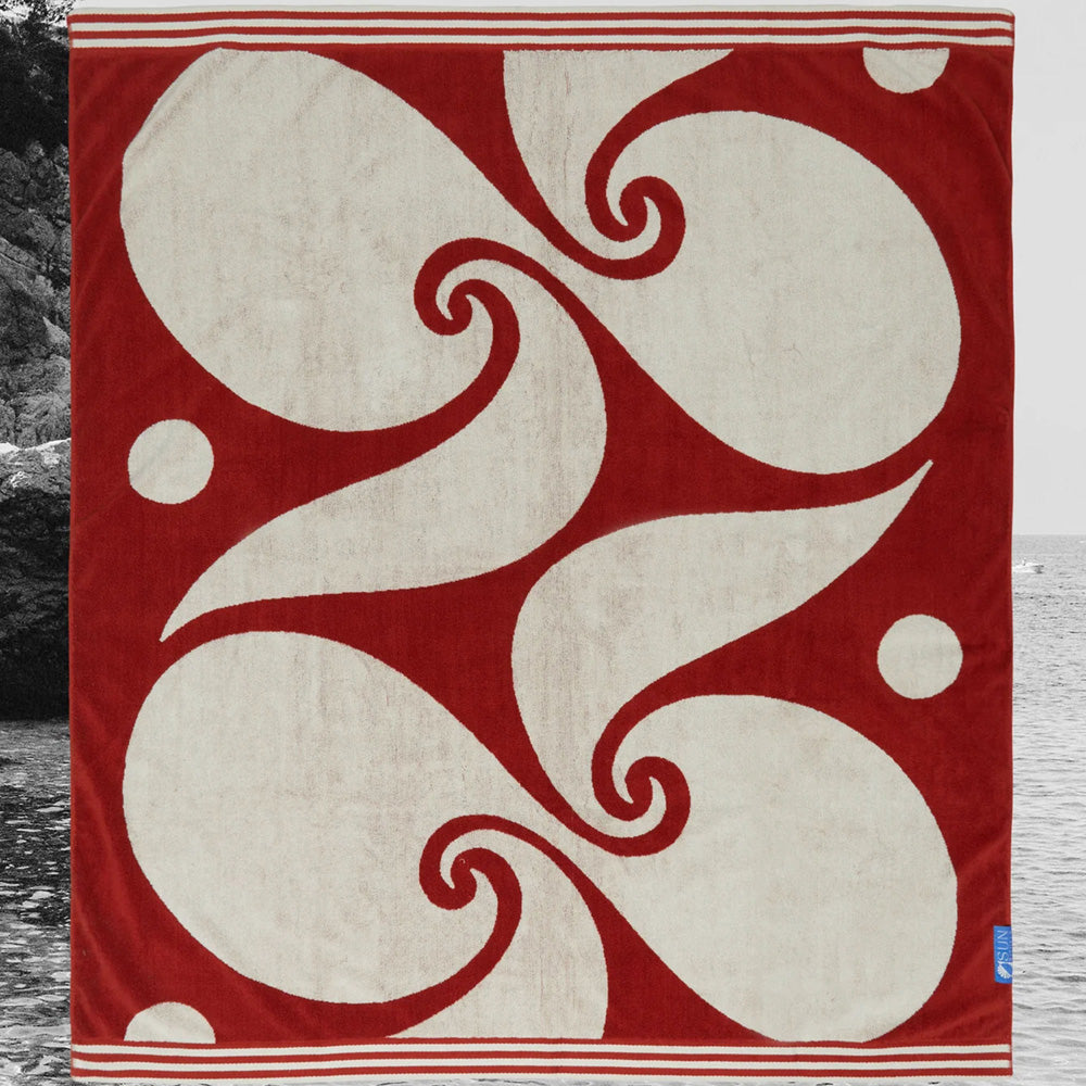 Florence Double Towel - Red Ochre