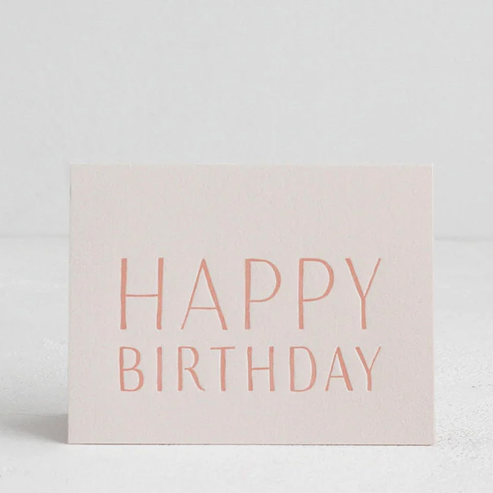 Happy Birthday - Blush