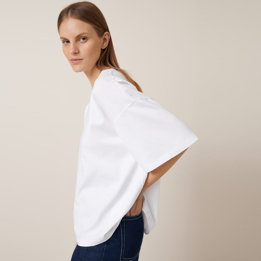 Oversized Boxy Tee - White