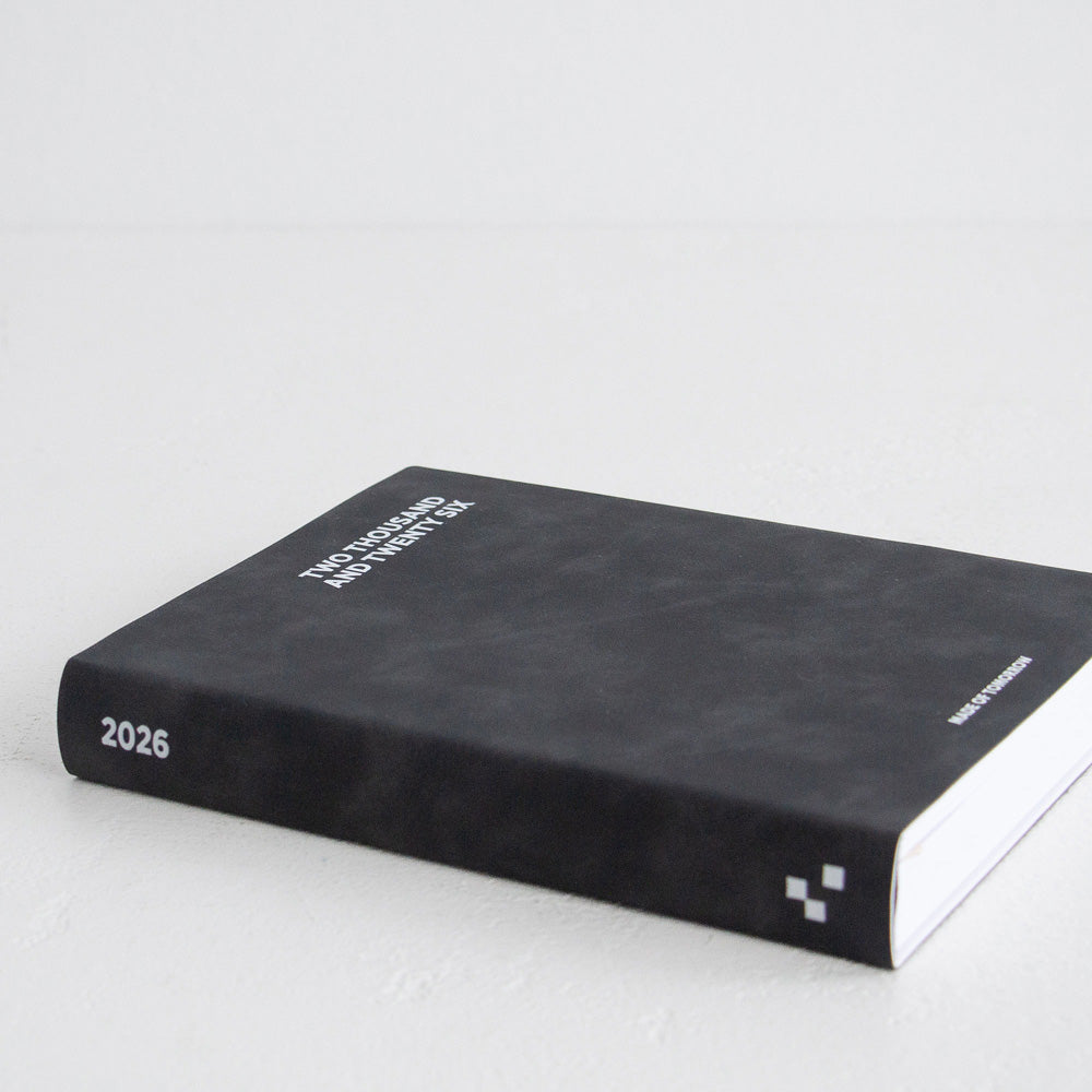 2026 A5 Daily Suede Diary - Onyx