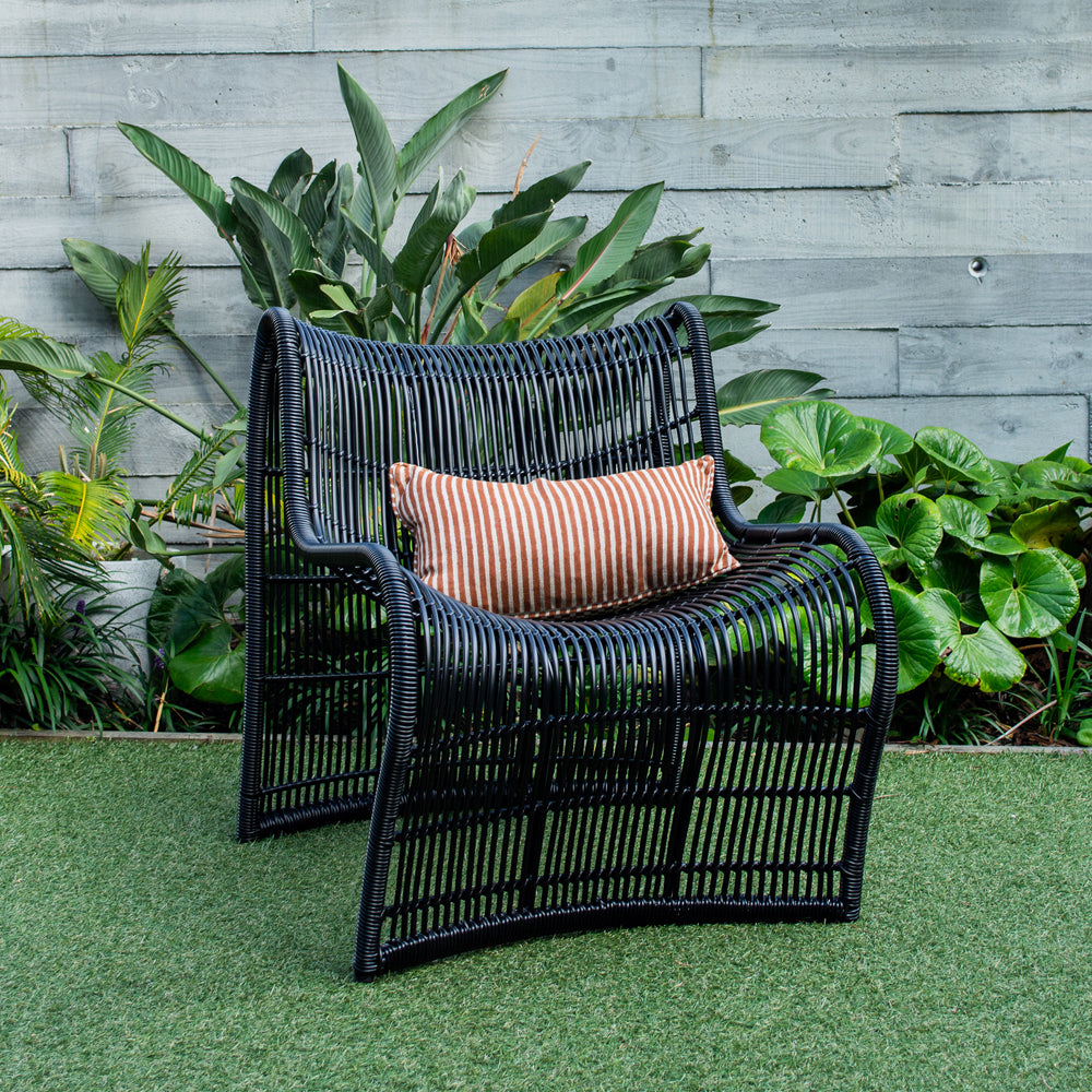 Wave Chair (Straight Weave) - Black