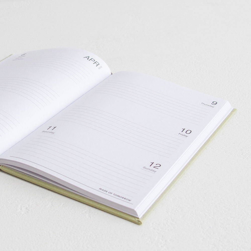 2026 A5 Weekly Diary - Matcha