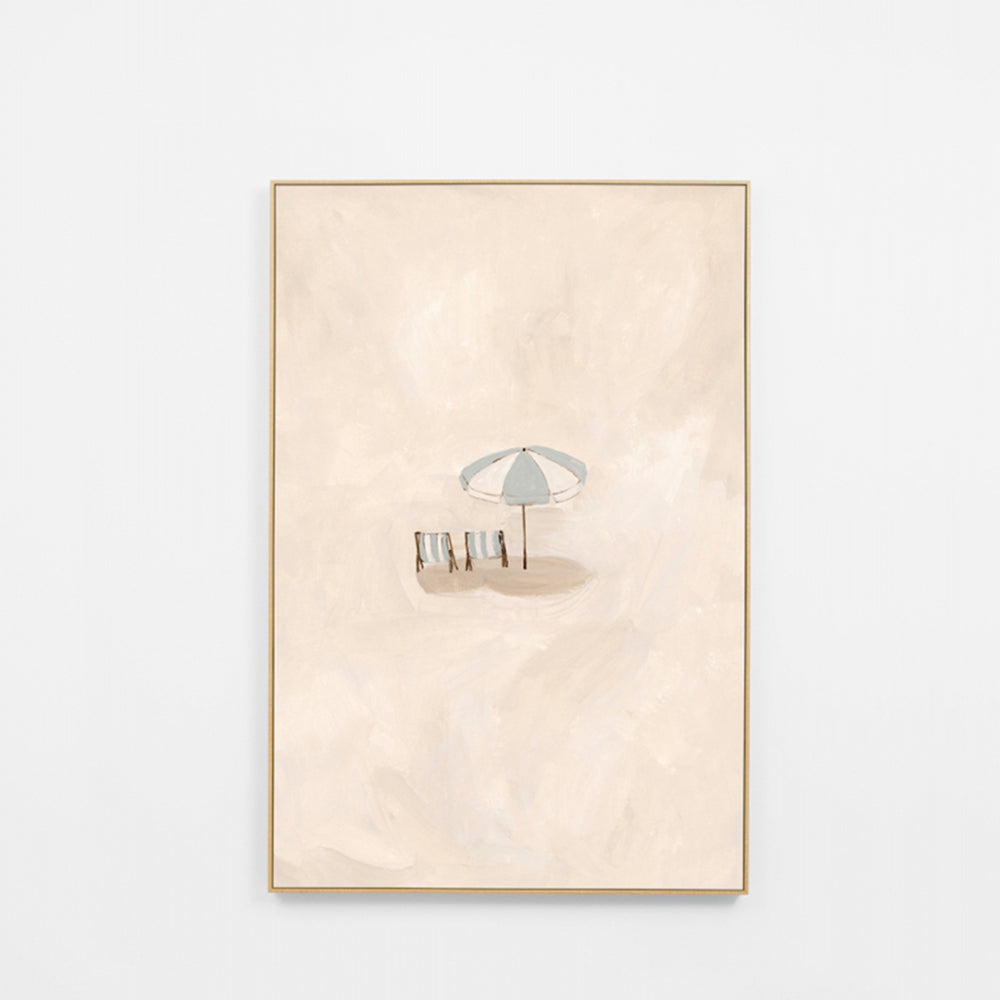 Beach Date Framed Canvas