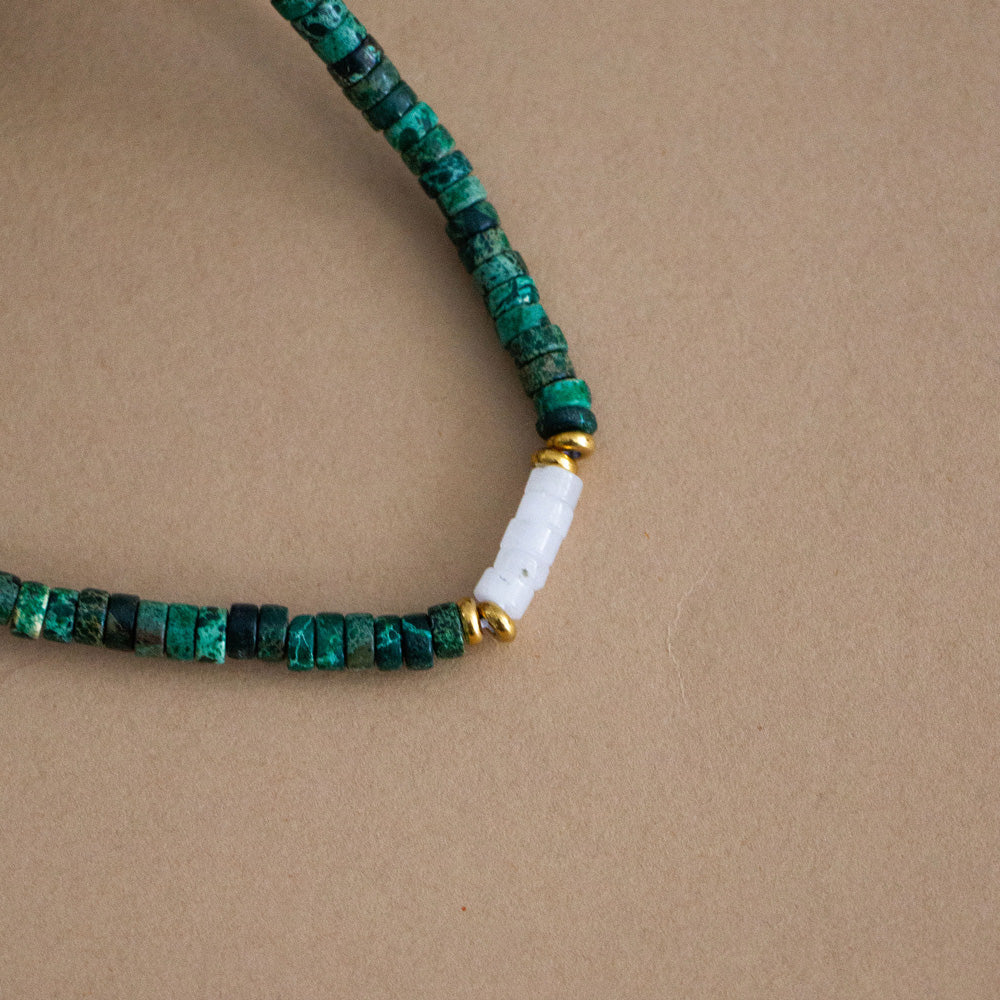 Green Bead Necklace