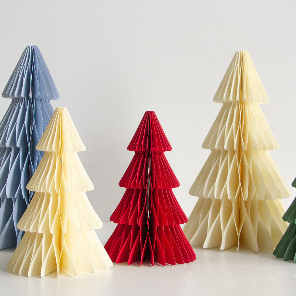 Standing Tree Decoration 20cm - Cherry Red