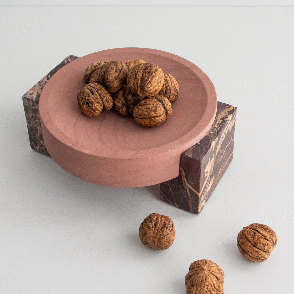 Rufus Hedra Bowl - Cherry Marble