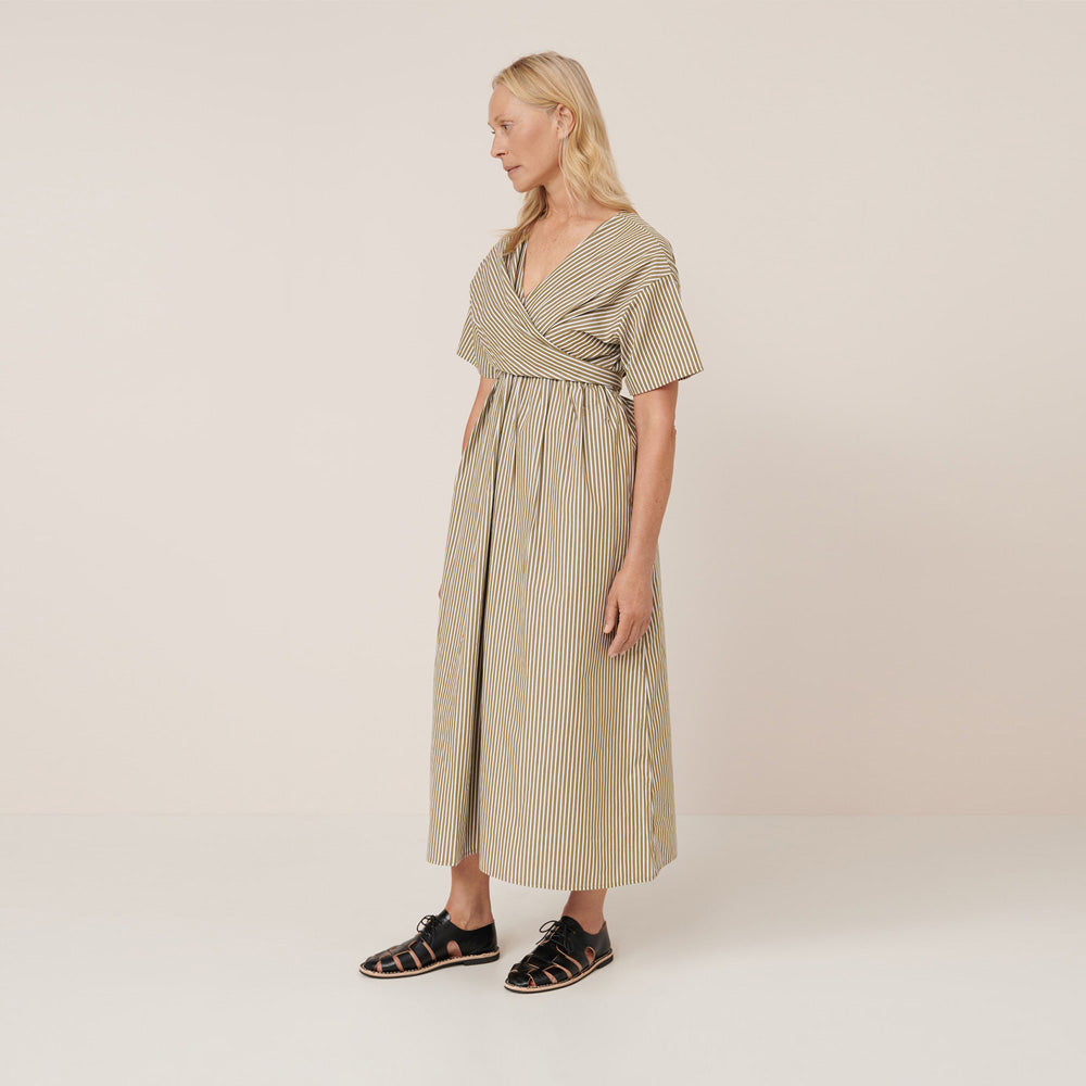Composer Dress - Treetop Stripe