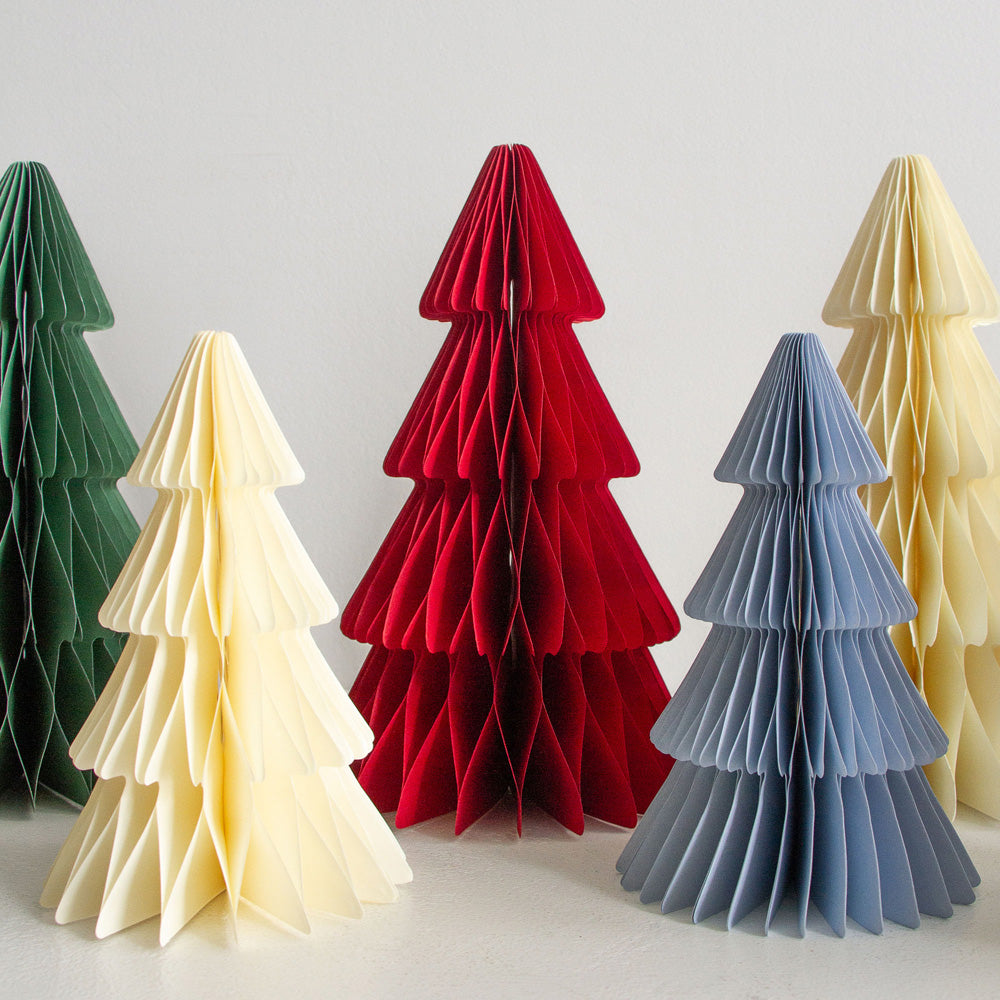 Standing Tree Decoration 30cm - Cherry Red