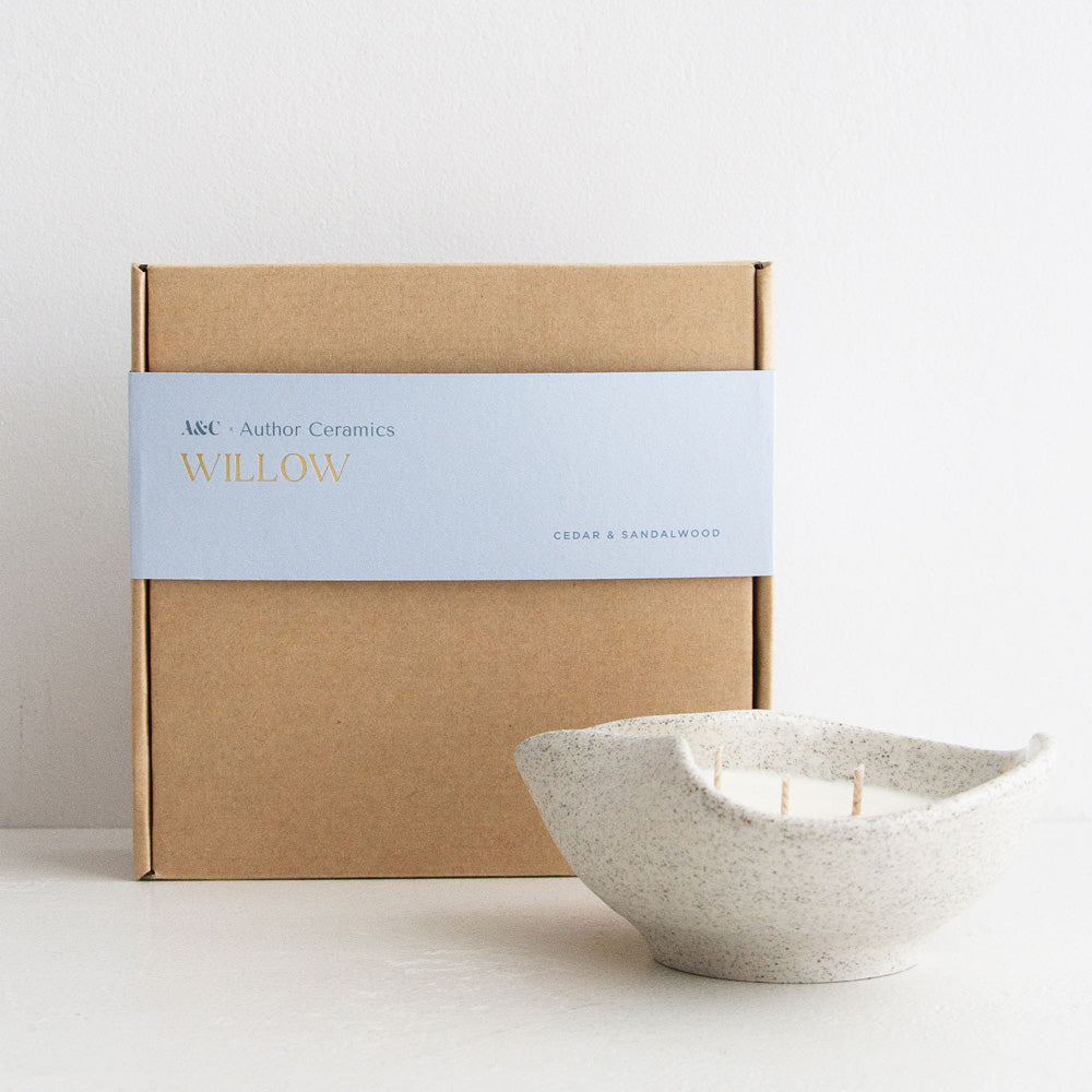 A&C & Author Ceramics Candle - Willow