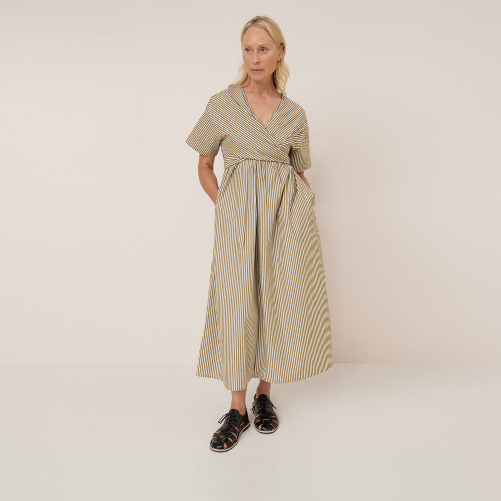 Composer Dress - Treetop Stripe
