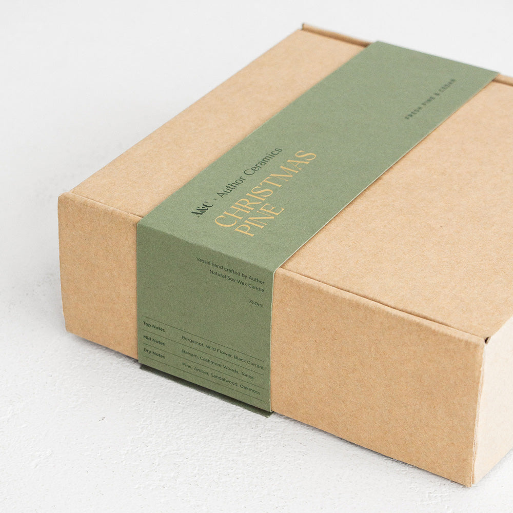 A&C & Author Ceramics Christmas Candle - Fresh Pine