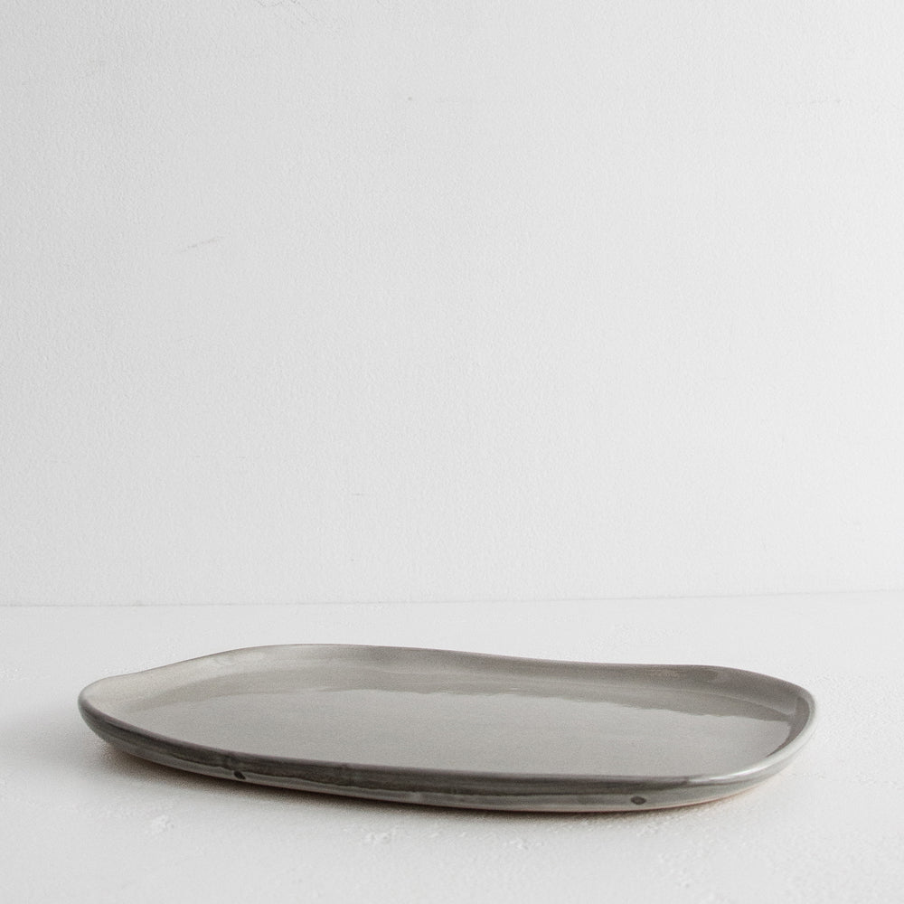 Oval Handmade Platter - Saltbush