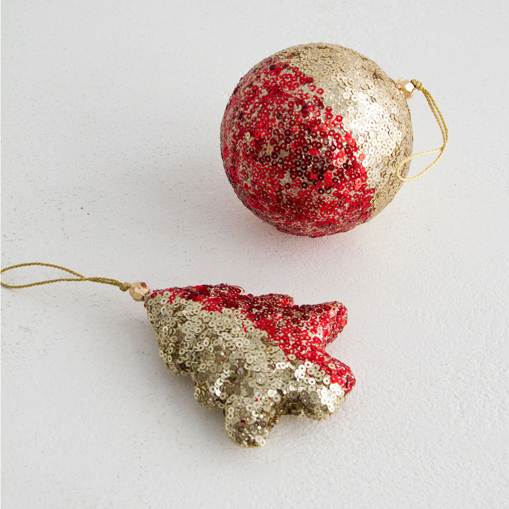 Sequin Christmas Ball Ornament