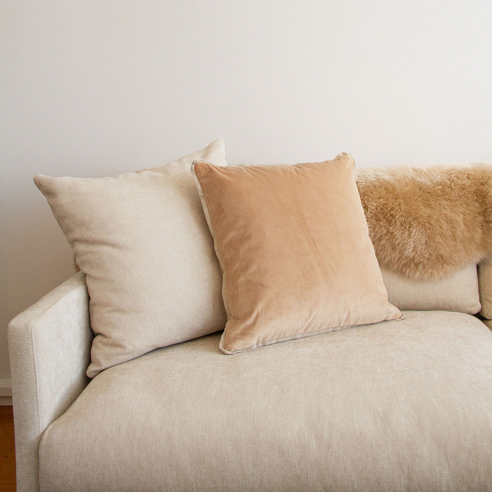 Francesca Velvet Cushion - Copper