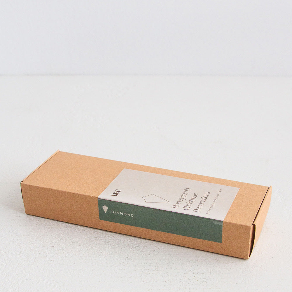 Christmas Decorations Diamond Set of 4 - Meadow Green