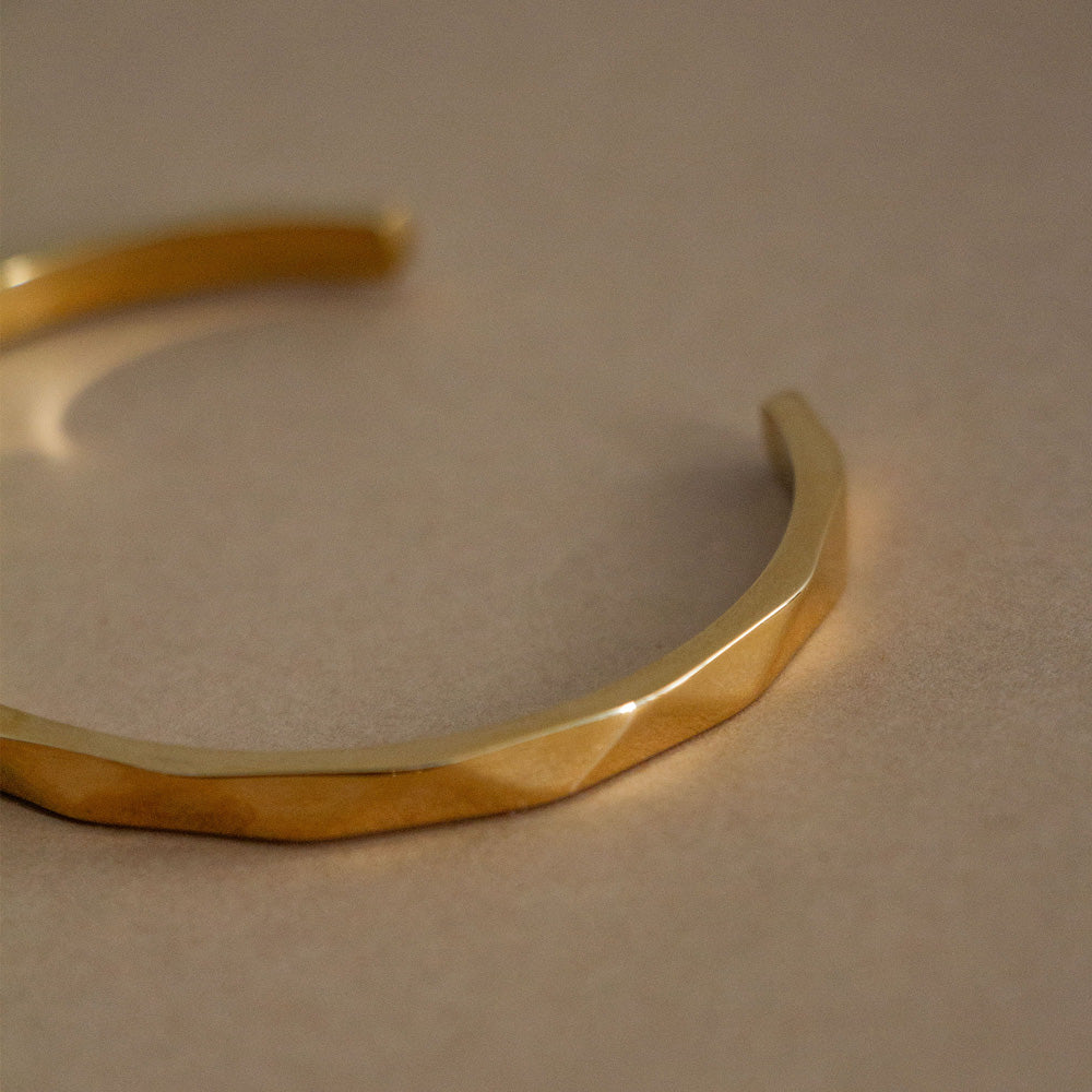 Tri Gold Bangle - Gold