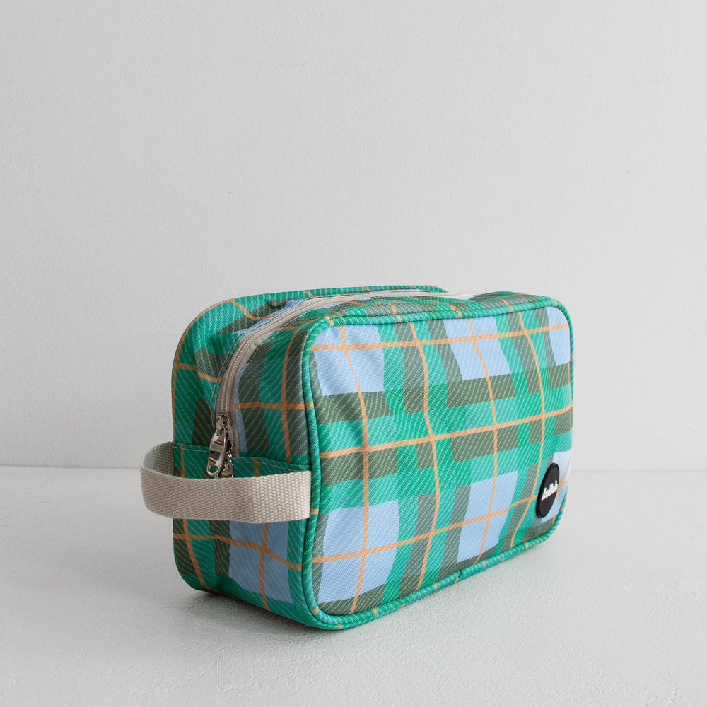 Wash Bag - Ocean Check