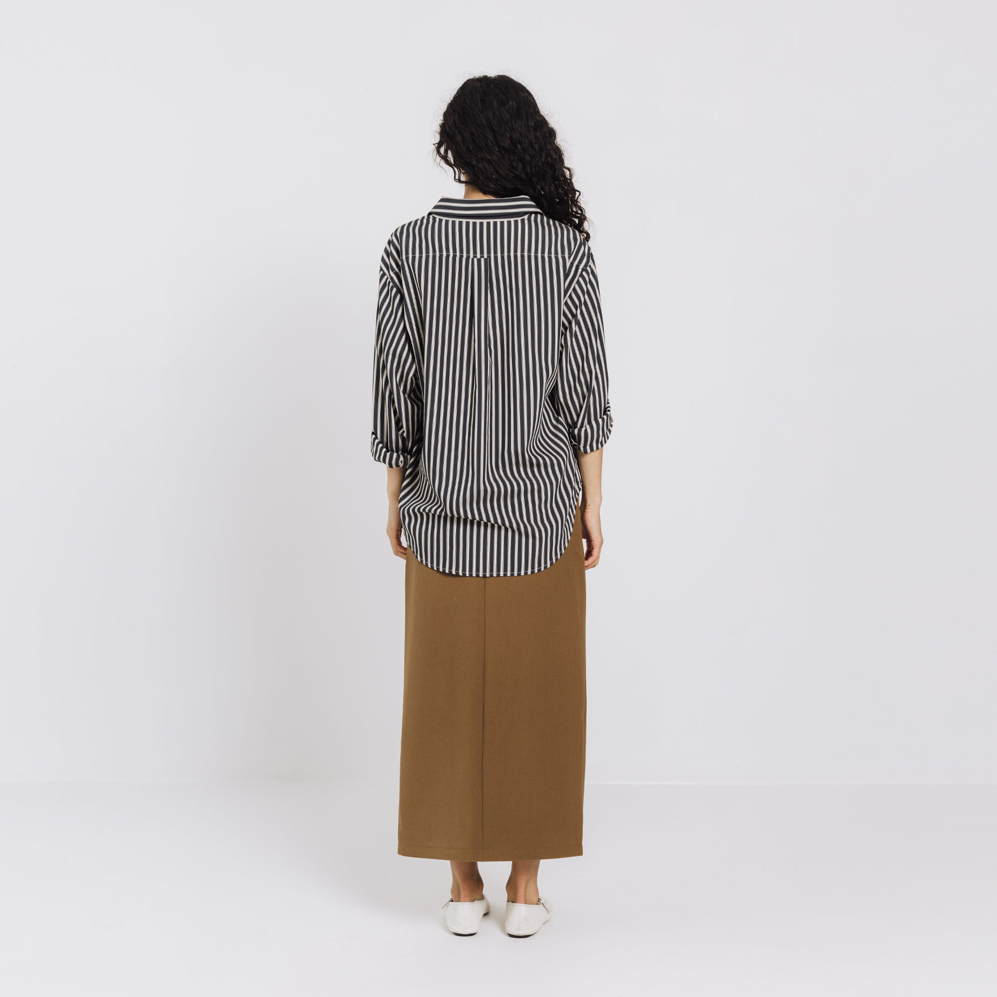 Phoebe Shirt - Navy Stripe