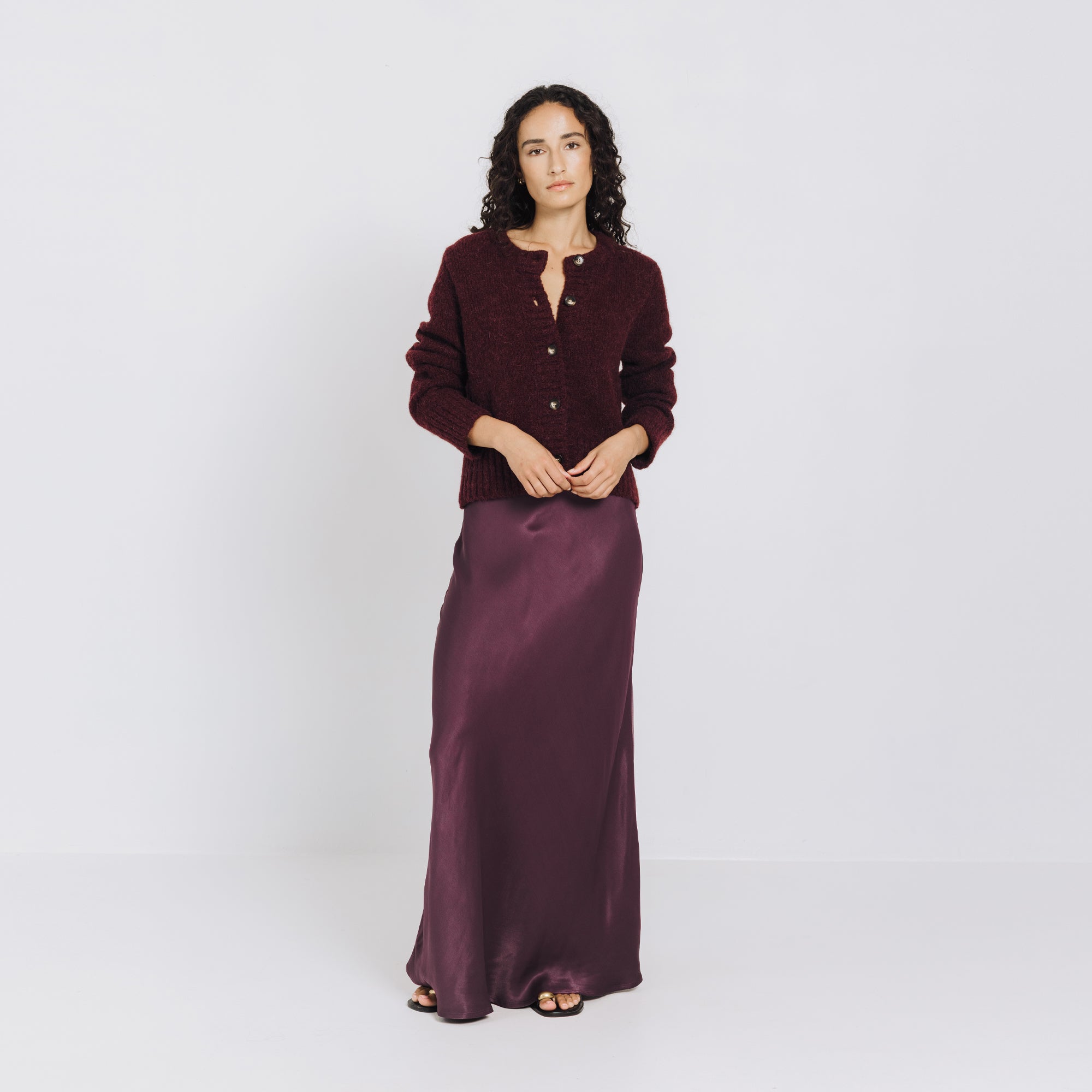 Greta Skirt - Merlot