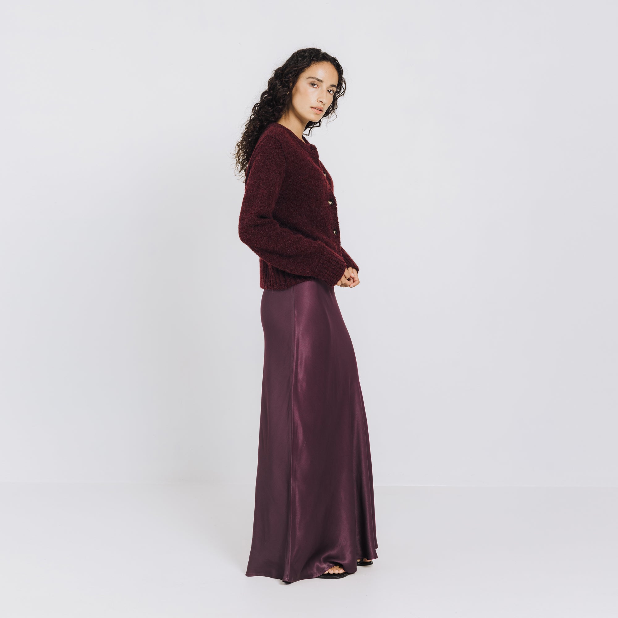 Greta Skirt - Merlot