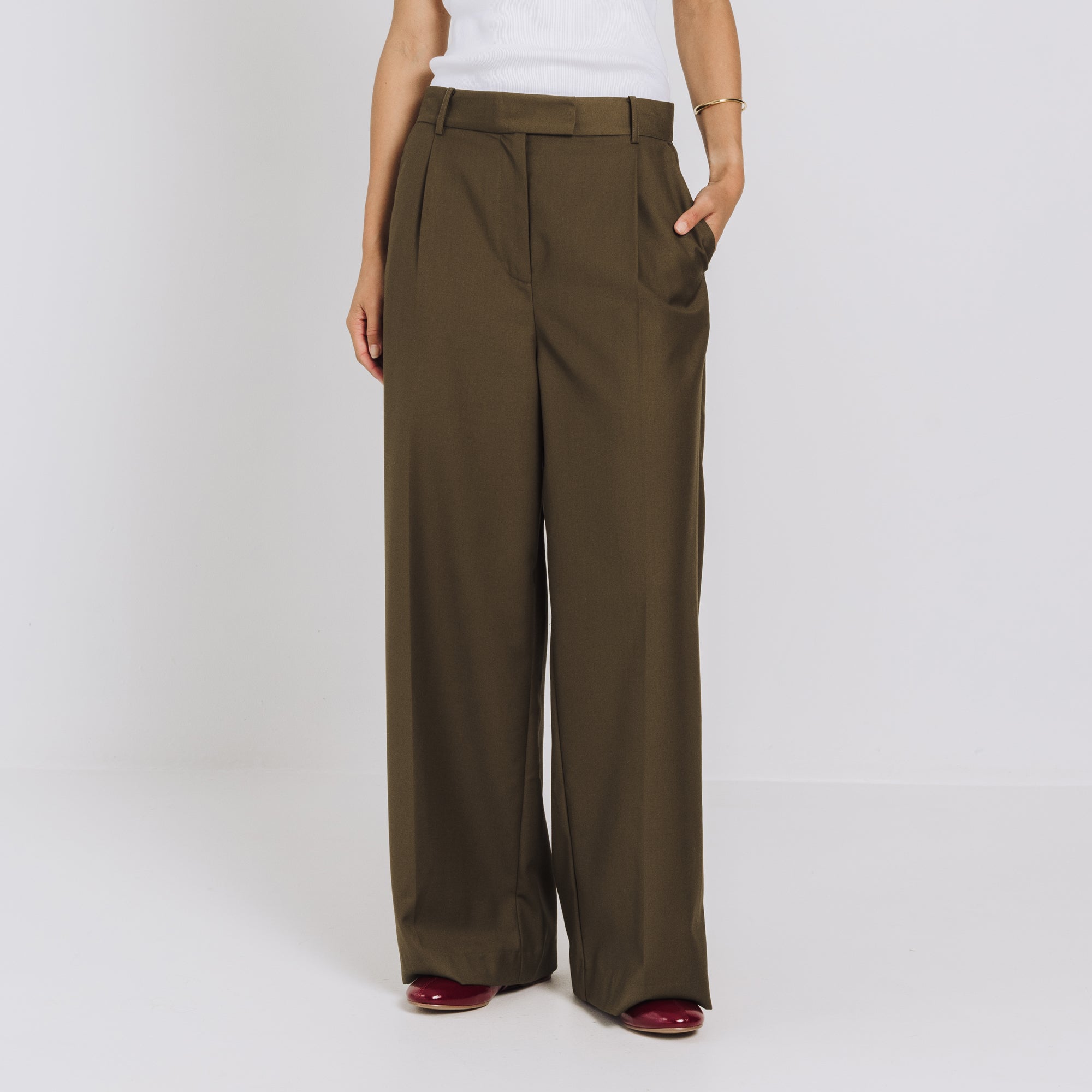 Margot Trouser - Dark Olive