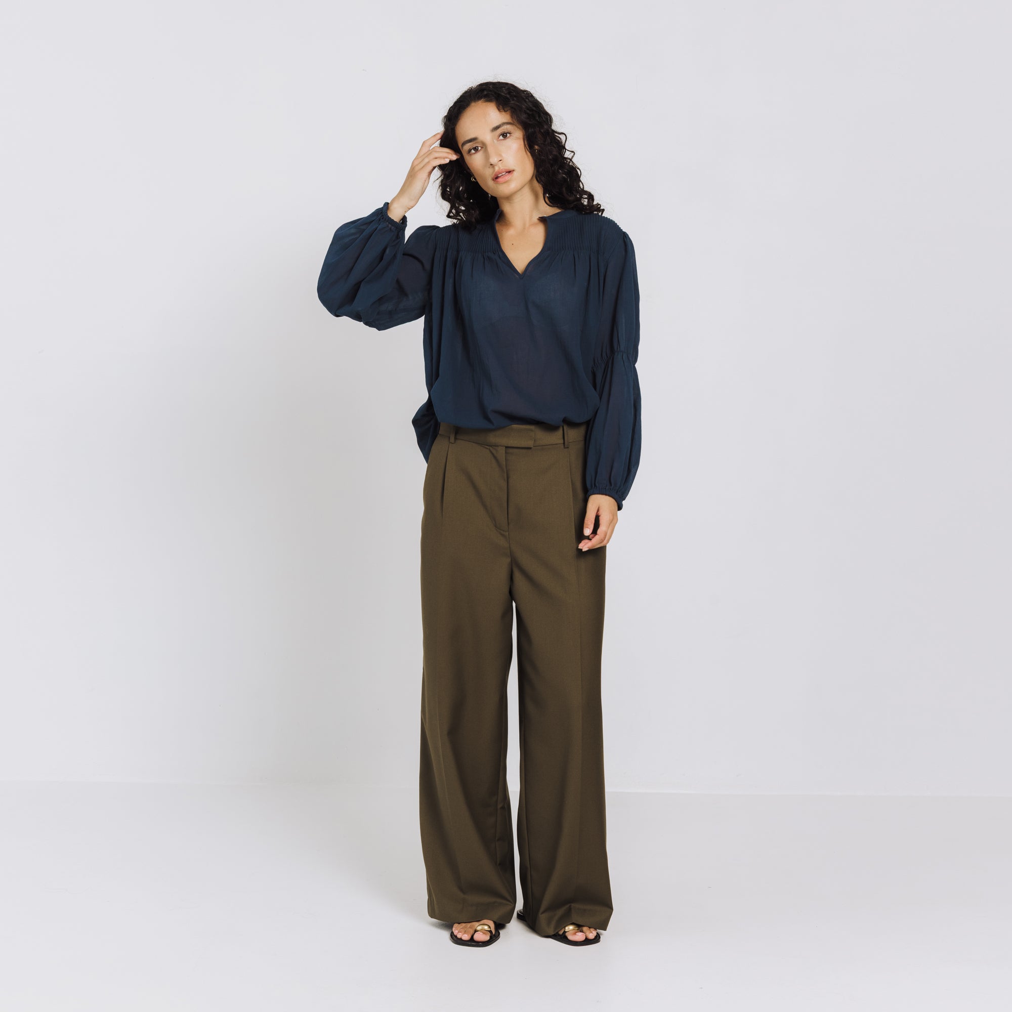 Margot Trouser - Dark Olive