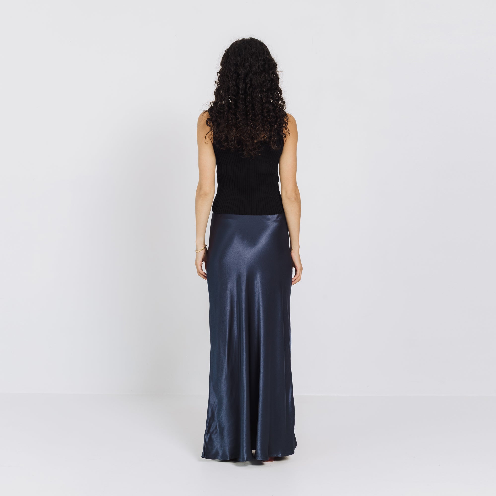 Greta Skirt - Denim Blue