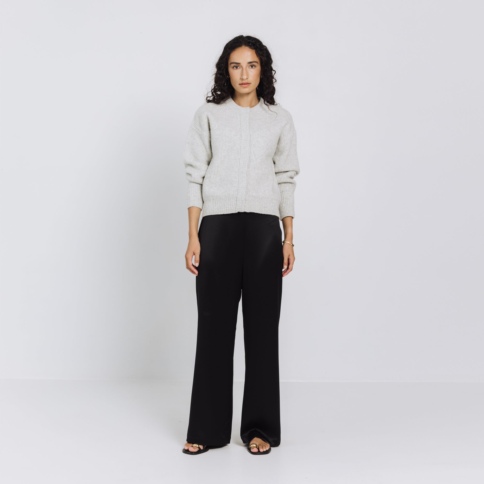 Hannah Satin Pant - Black