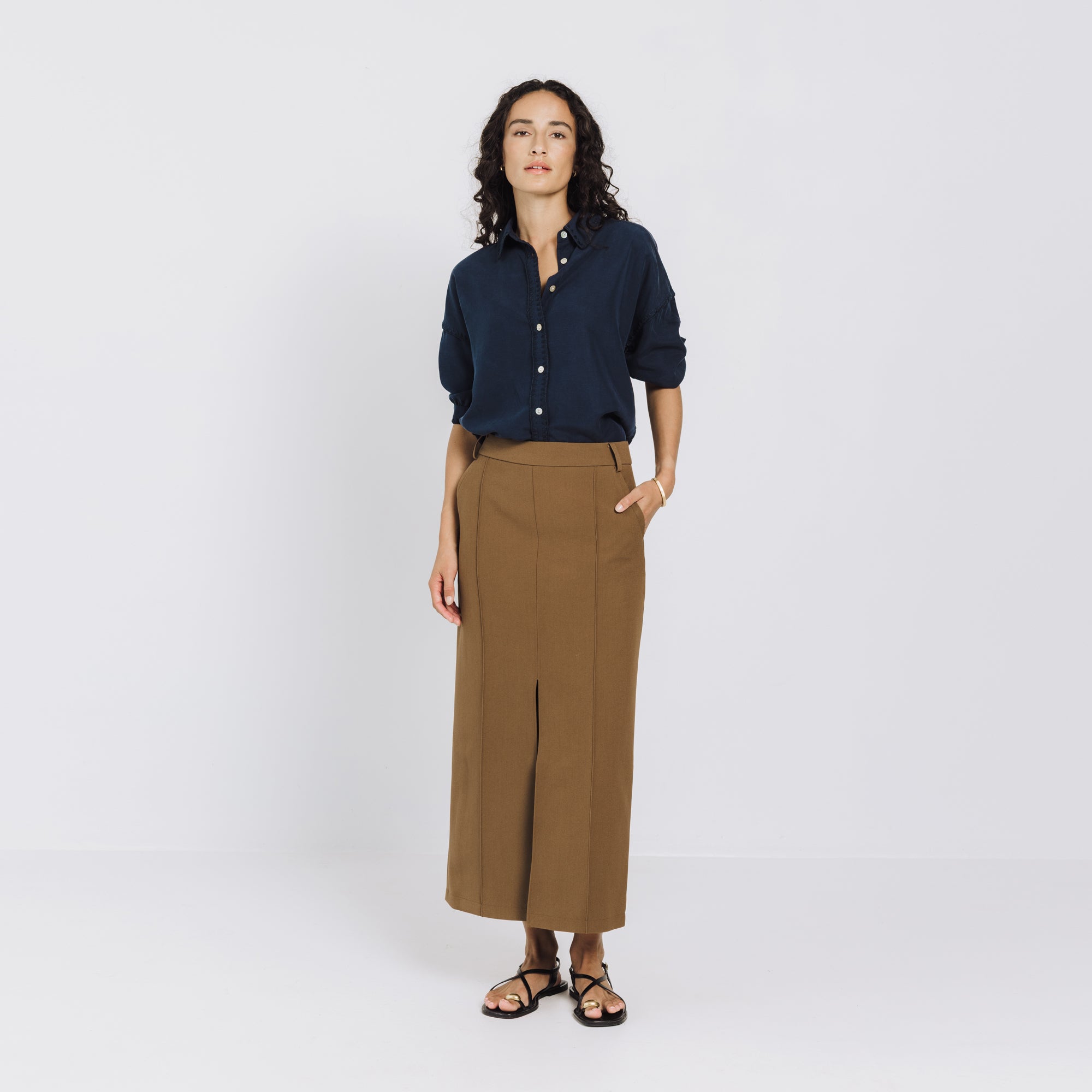 Georgia Blouse - Ink