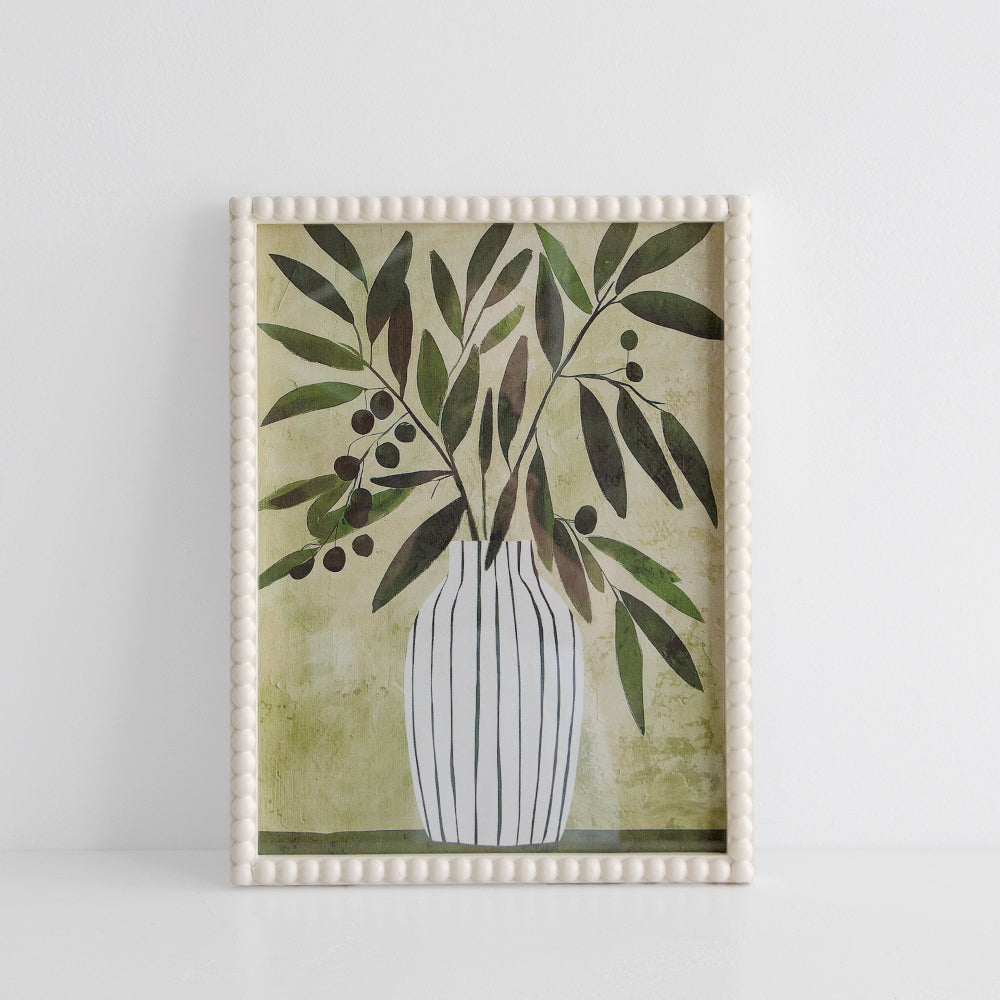 Olive Vase Framed Art