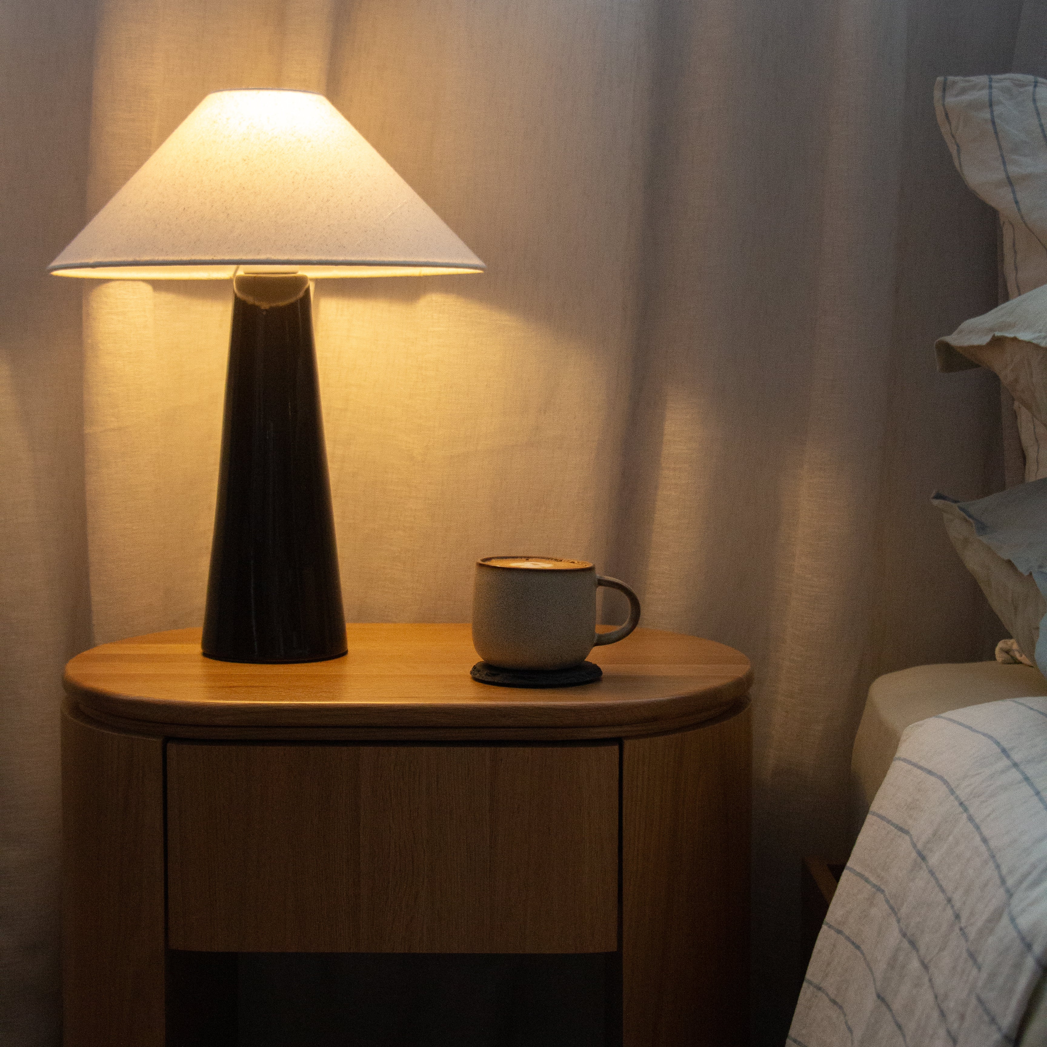 Archie Curved Bedside