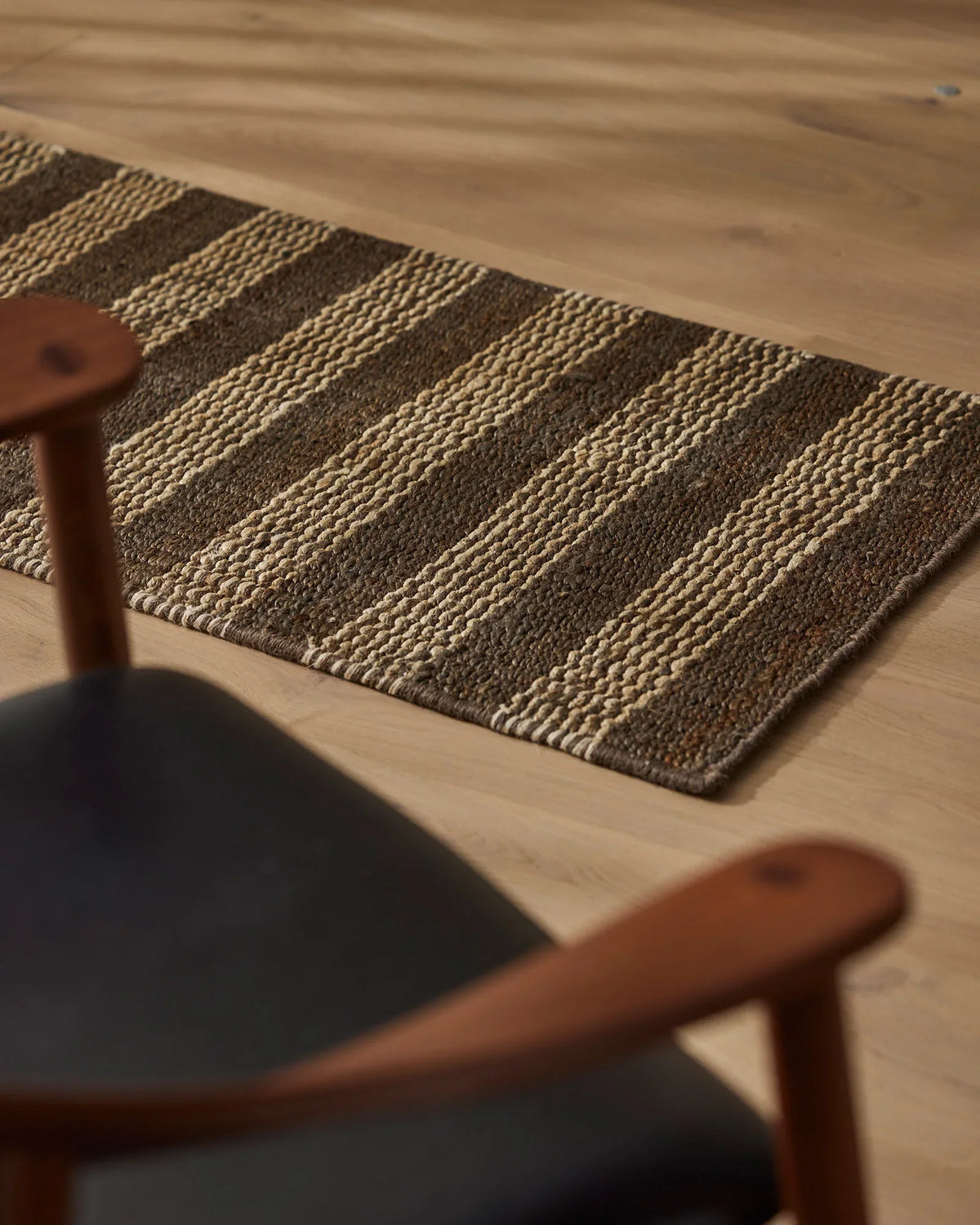 Arden Entrance Mat - Coal Stripe