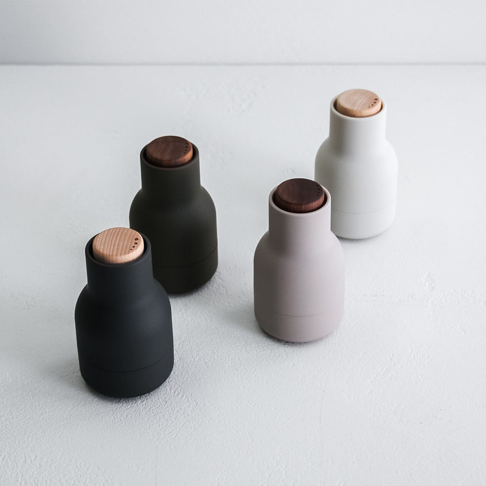 Audo Bottle Grinder, Small Pair - (Beech Lid)