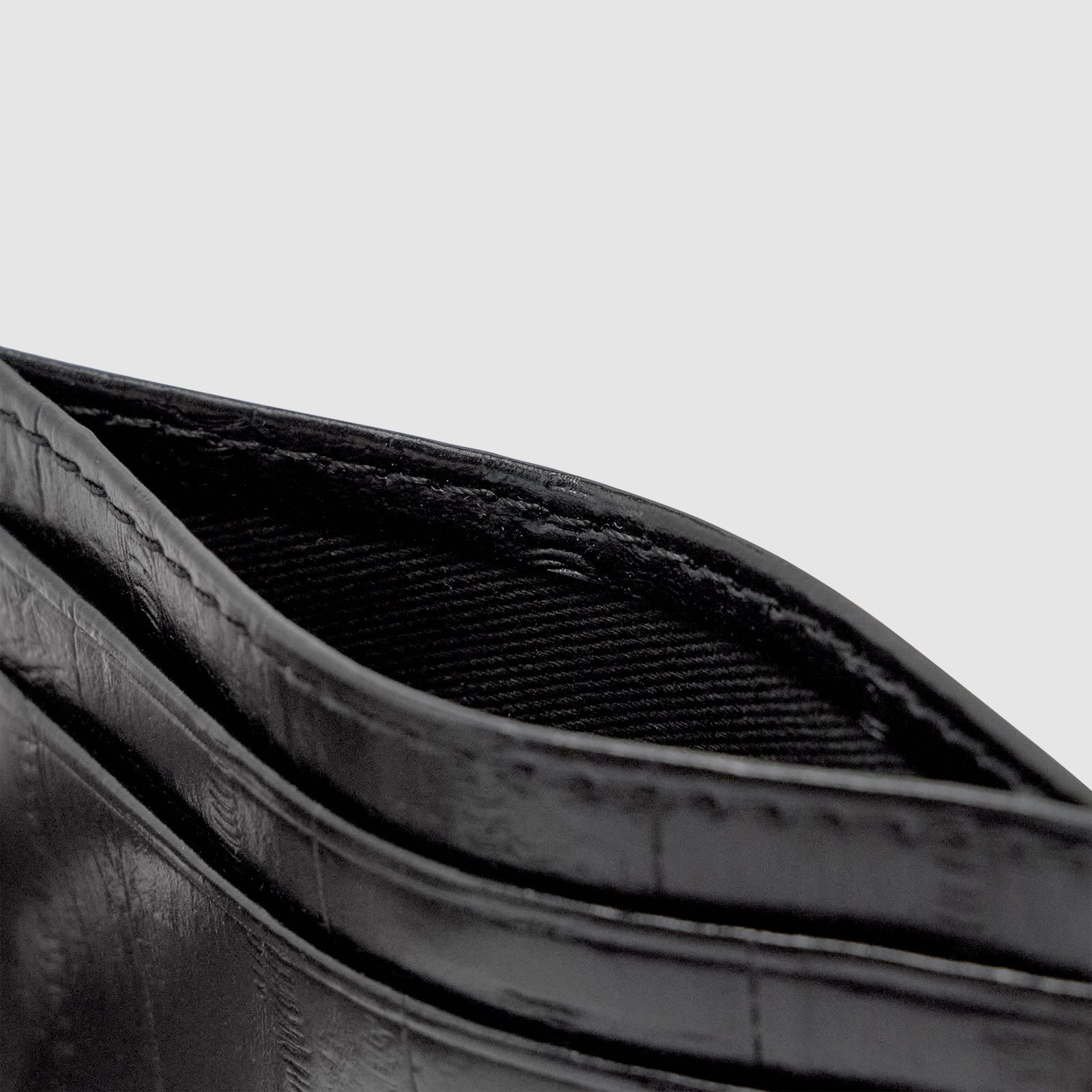 Adie Leather Card Sleeve - Ink