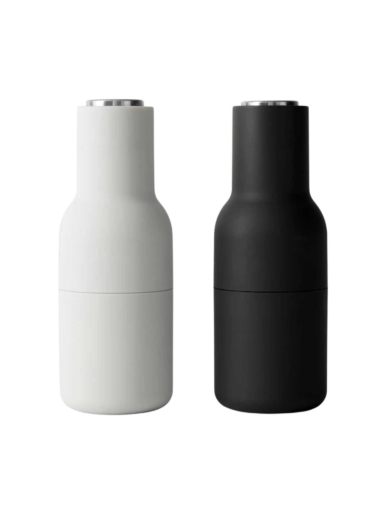 AUDO Salt & Pepper Grinders Ash & Carbon (Steel Lid)