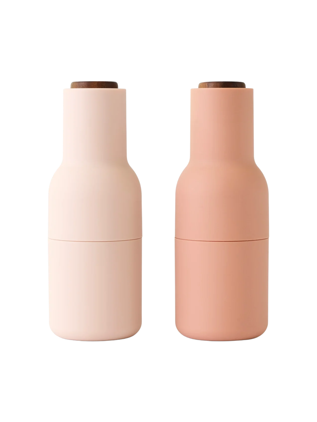 AUDO Salt & Pepper Grinders - Nudes with Walnut Lid