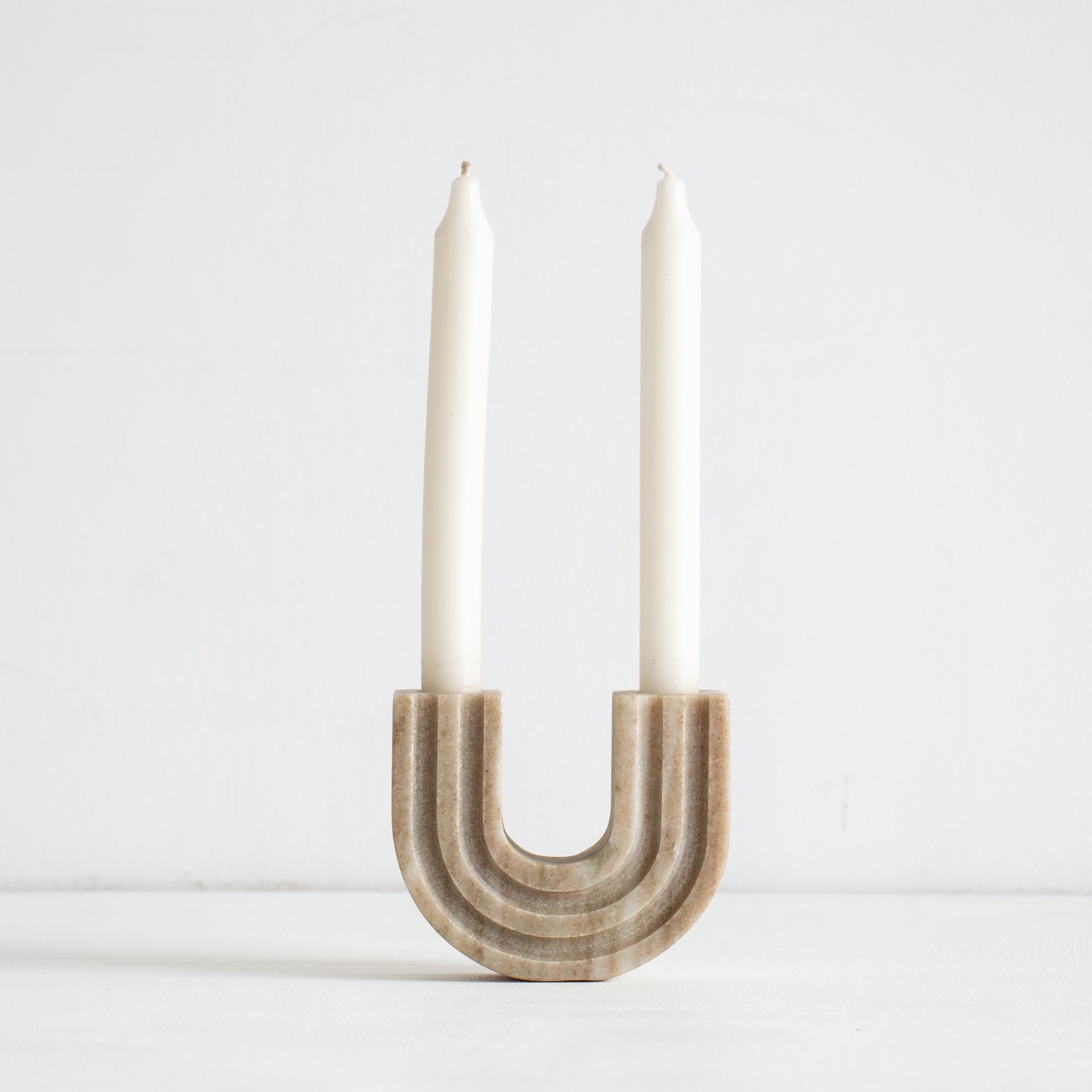 Casa Marble Candle Holder - Natural