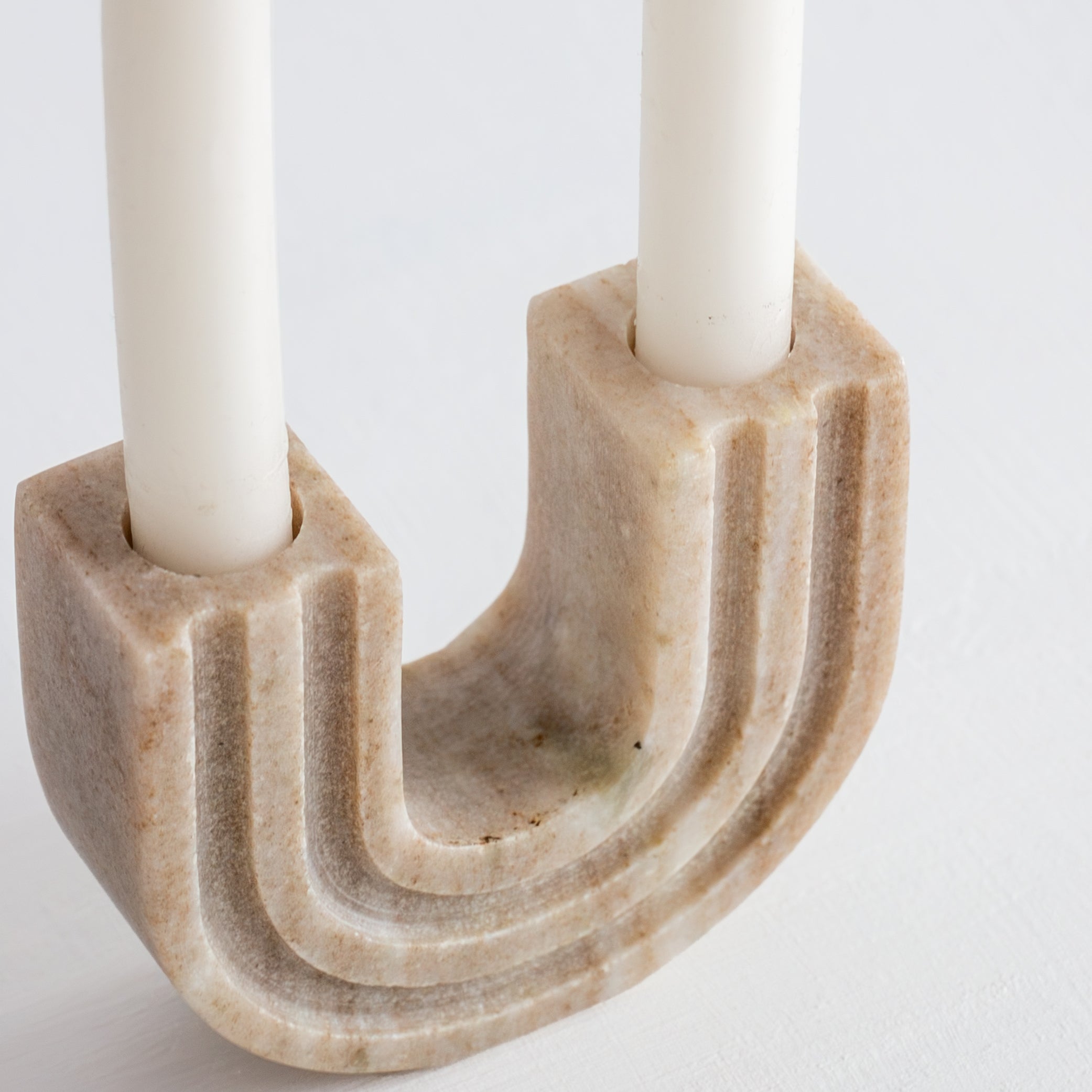 Casa Marble Candle Holder - Natural