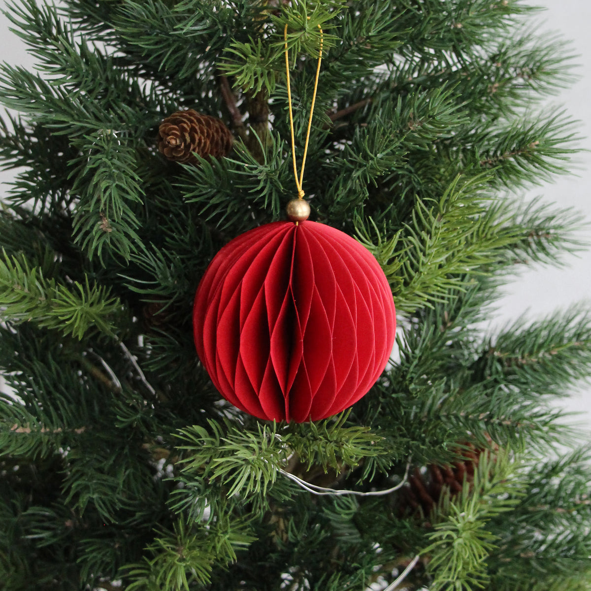 Christmas Decoration Bauble Set of 4 - Red